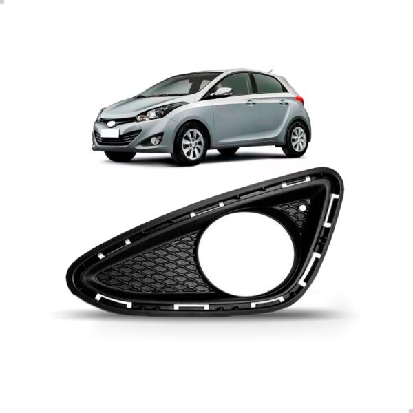 Moldura Para Farol Milha   Hb20 Hb20s Preto C/ Furo Le Esquerdo