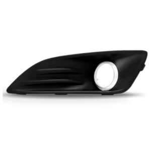 Moldura Milha Fiesta 2014 2015 2016 Com Furo Aro Cromado Ld Preto Esquerdo