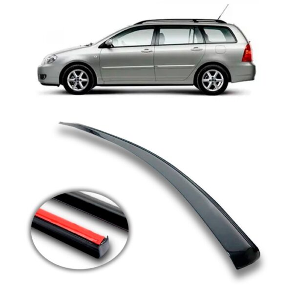 Borracha Friso De Teto Fielder 2002 A 2010 Unitario Preto Lado Esquerdo