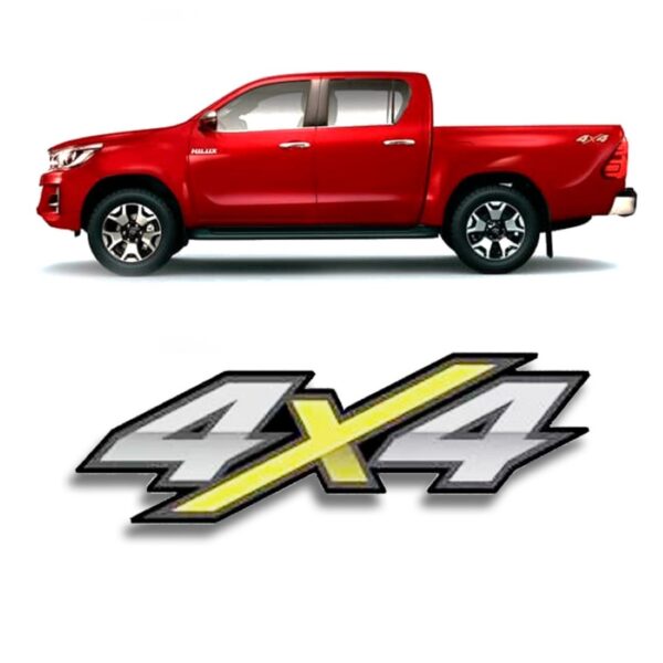Adesivo Caçamba Lateral Hilux Sigla 4x4 2017 A 2020