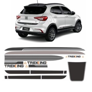 Jogo Faixa Lateral Para Fiat Argo Trekking 2025 2024 A 2020