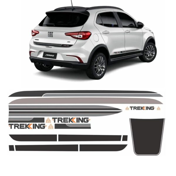 Jogo Faixa Lateral Para Fiat Argo Trekking 2025 2024 A 2020