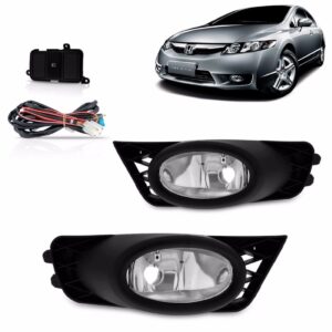 Kit De Farol De Milha/neblina New Civic 2009/2010/2011/2012.