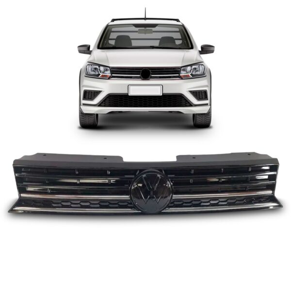 Tela Frontal Radiador Gol/voyage/saveiro 18 A 20 Friso Croma