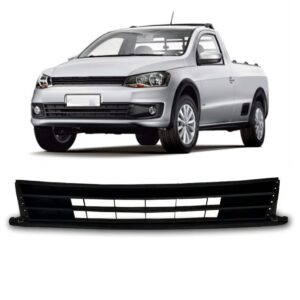 Grade Tela Central Para  Saveiro 2014 2015  2016 Preta Preto