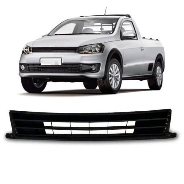 Grade Tela Central Para  Saveiro 2014 2015  2016 Preta Preto