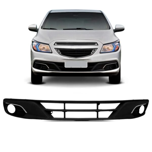 Grade Central Onix/prisma 2012 A 2016 Com Furo 1a Linha Preto