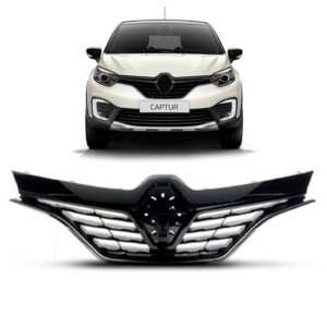 Grade Renault Captur 2017 A 2020 Black Piano Friso Cromado   Preto