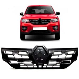 Grade Central Kwid 2017 A 2020 Preta C/borda Cromada