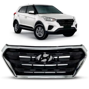 Grade Central Creta 2017 A 2020 Preta Com Friso 1a Linha Preto