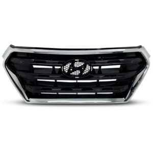 Grade Central Creta 2017 A 2020 Preta Com Friso 1a Linha Preto