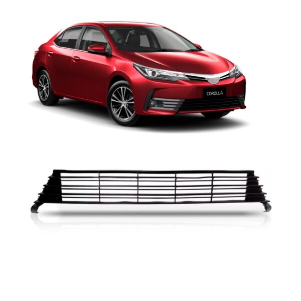 Grade Central Parachoque Para Corolla 2018 2019 2020 Preta Brilhante
