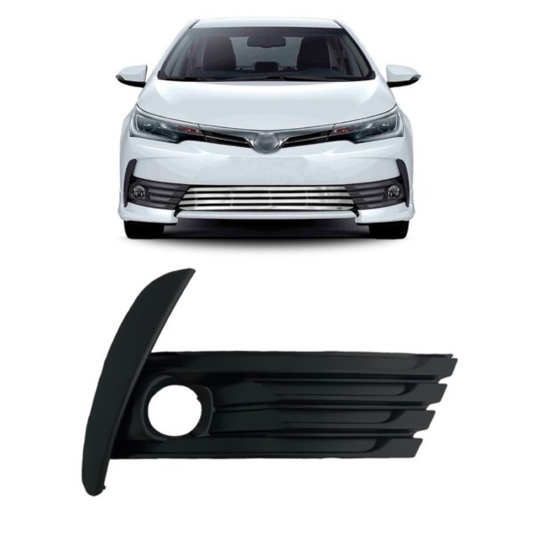 Moldura Farol Milha Corolla 2018/2020 Preta Com Furo Oferta Lado Direito