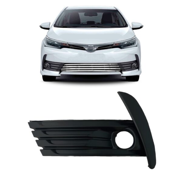 Moldura Farol Milha Corolla 2018/2020 Preta Com Furo Oferta Lado Esquerdo
