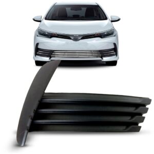 Moldura Aro Farol Milha Corolla 2018 A 2020 Preta S/furo Ld Preto Direito