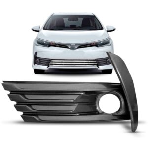 Moldura Farol Milha Corolla 2018 A 2020 Grafite Com Furo Lado Esquerdo