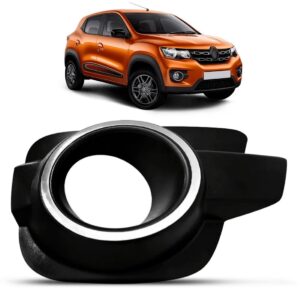 Moldura Farol Milha Kwid 2017 2018 2019 2020 aro Cromado Direito