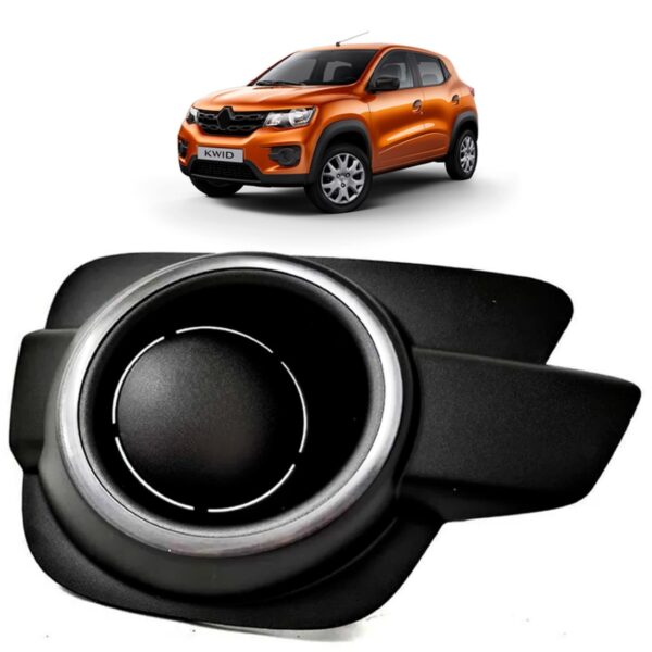 Moldura Milha Kwid 2017 A 2020 Preto S/furo Aro Cromado Ld Pronto Para Pintura Direito