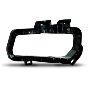 Suporte Moldura Farol Milha Kicks 2016 A 2018 Preta Lado Esquerdo