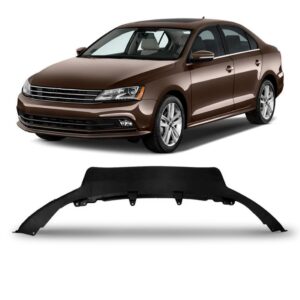 Spoiler Saia Parachoque Dianteiro Jetta 2015 A 2018 Preto
