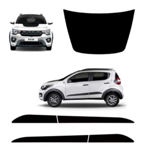Kit Adesivos Mobi Way Extreme Capô E Laterais 2018 A 2020  Preto
