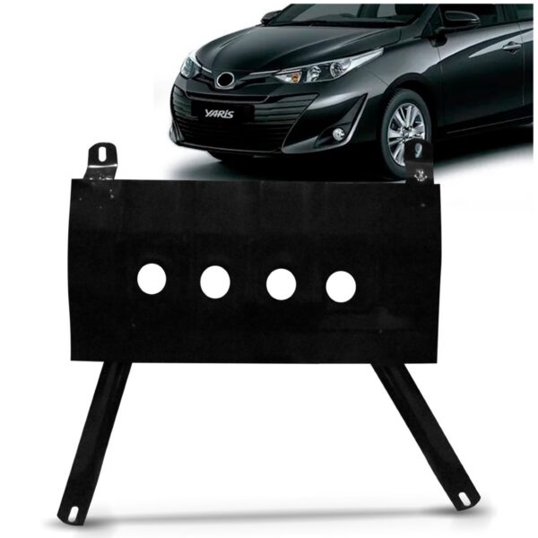 Protetor De Motor Para Yaris 2017 A 2023 Peito De Aço Cárter