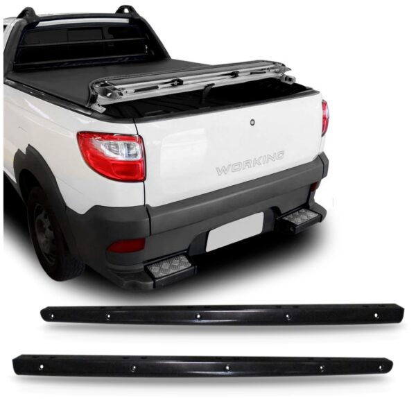 Par Protetor Borda Pickup Fiat Strada 02 Portas 2004 A 2013