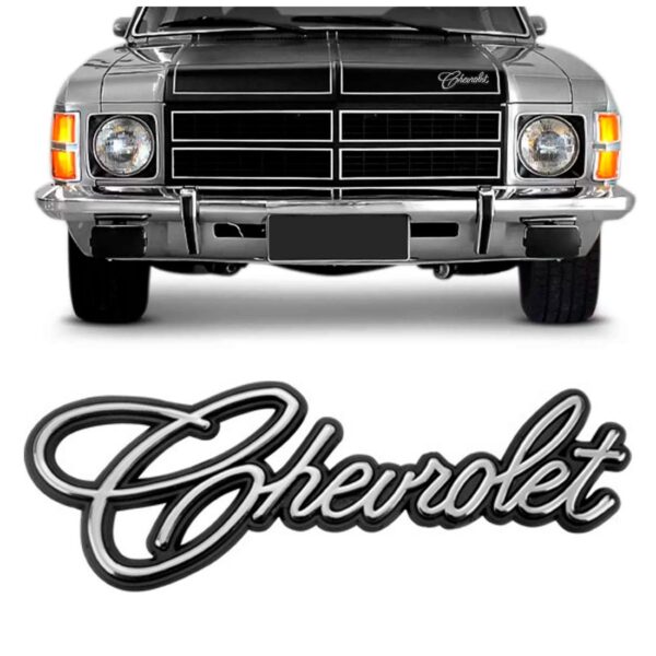 Emblema Letreiro Chevrolet Manuscrito