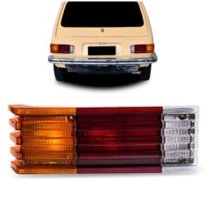 Lanterna Traseira Brasilia Moderna Âmbar Direito Tricolor