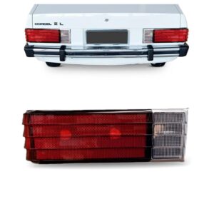 Lanterna Traseira Corcel Ii Rubi Sem Friso Preto C/ Garantia Lado Esquerdo