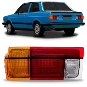 Sinaleira Traseira Voyage 82/84 Tricolor C/friso Cromado Le Lado Esquerdo