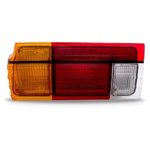 Sinaleira Traseira Voyage 82/84 Tricolor C/friso Cromado Le Lado Esquerdo