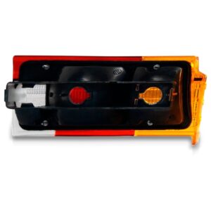 Sinaleira Traseira Voyage 82/84 Tricolor C/friso Cromado Le Lado Esquerdo