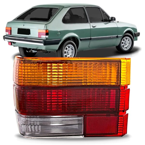 Lanterna Traseira Chevette 1983 1984 1985 1986 Âmbar Lado Esquerdo
