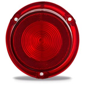 Lente Sinaleira Traseira Opala Caravan 1970/1979 S/ Ré Rubi Lado Esquerdo