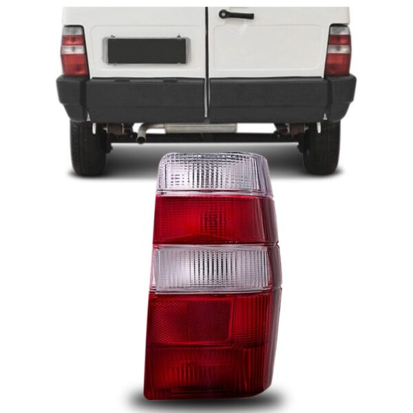 Lente Lanterna Traseira Fiorino 1986 A 1997 Bicolor Promoção Lado Direito