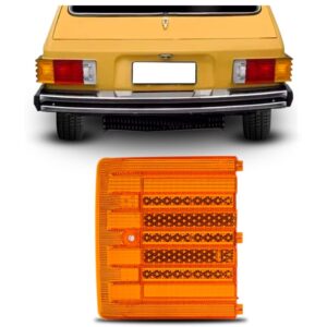 Lente Lanterna Traseira Lateral Brasília Moderna Âmbar Ambar