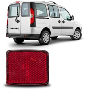 Lente Olho De Gato Traseiro Doblo Cargo Doblo 2010 A 2014 Vermelho