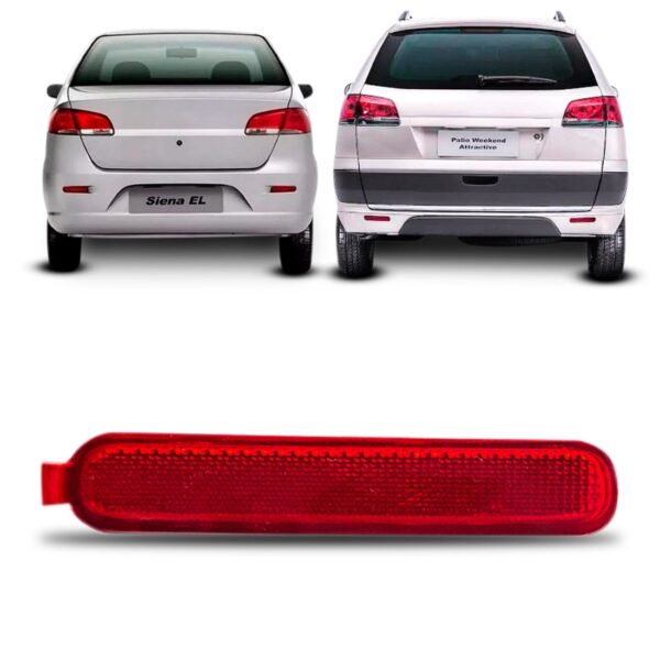 Refletor Olho Gato Parachoque Siena 03/12 Weekend 09/18 Dir. Lado Direito