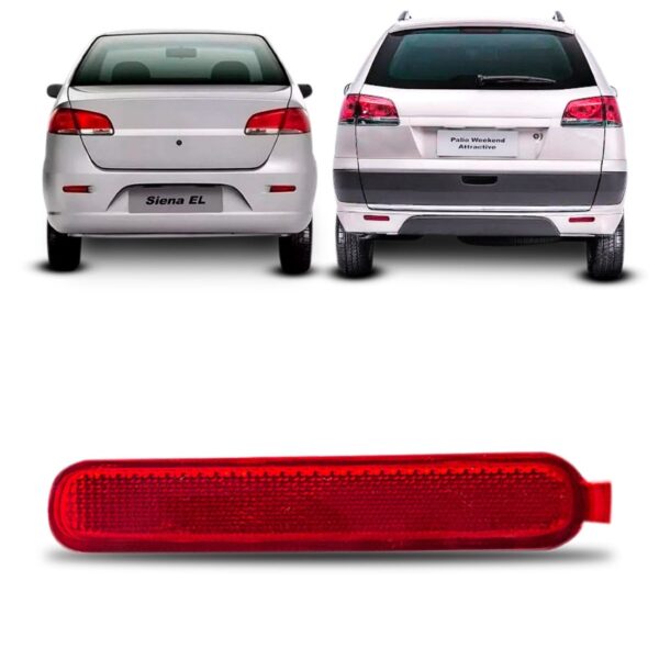 Refletor Olho Gato Parachoque Siena 03/12 Weekend 09/18 Dir. Lado Esquerdo