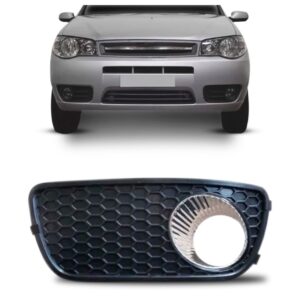 Moldura Farol Milha Palio Siena 2004 A 2010 Preto C/furo Le Preto Esquerdo Ambos Os Lados