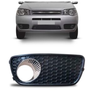 Moldura Farol Milha Palio Siena 2004 A 2010 Preto C/furo Le Preto Direito Ambos Os Lados