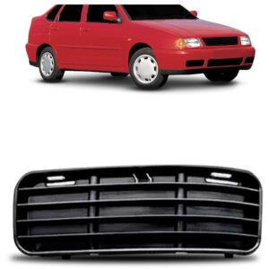 Moldura Para Farol Milha   Polo 1997 A 2002 Sem Furo Ld Preto Esquerdo