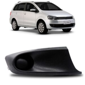 Moldura Farol Milha Fox Spacefox 2011 A 2014 Preto S/furo Le Preto Direito