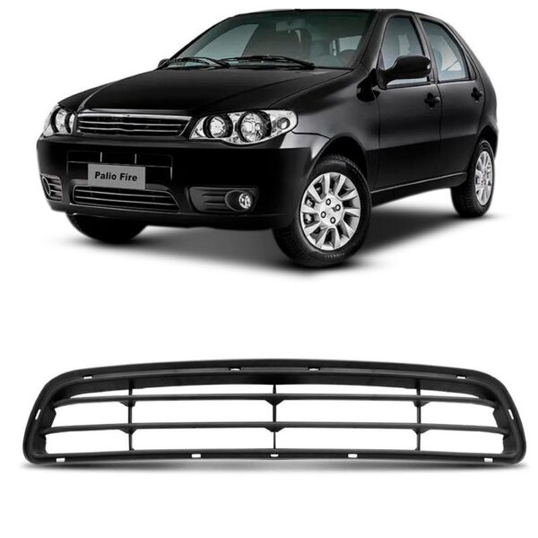 Grade Central Parachoque Palio Economy 2010 A  2016 1a Linha Preto
