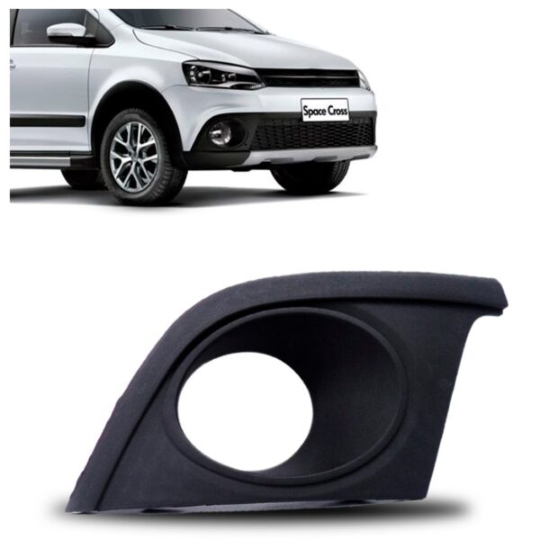 Moldura Milha Crossfox Spacecross 2011 A 13 Preto C/furo Le Preto Direito