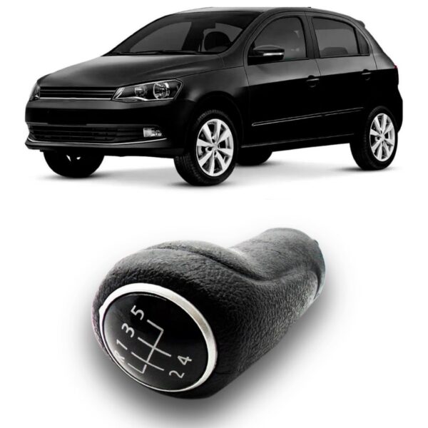 Bola Cambio Gol/voyage/saveiro G5 Cromo Acetinado Preto