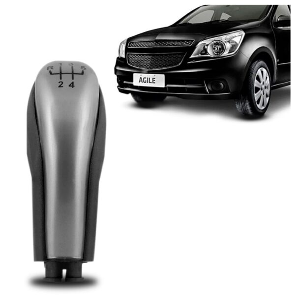 Bola Do Cambio Agile Montana 2011 A 2015 Preta Com Cinza