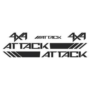 Kit Faixas Frontier Attack 2020 E 2021 Preto