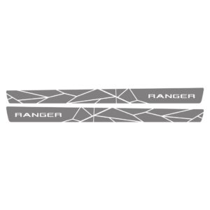 Kit Adesivos Laterais Ranger Universal 2013 A 2021 Prata